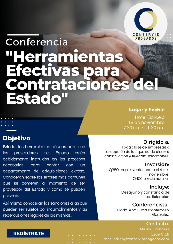 Conferencia Herramientas Efectivas para Contrataciones del Estado Conferencia Herramientas Efectivas para Contrataciones del Estado